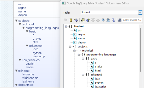 Gbq Coulmn Sort Coulmn Reverse Alphabetic